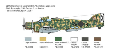 1/72 Italeri S.79 Sparviero Bomber Version 1412