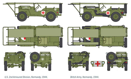 1/35 Italeri 1/4T 4x4 Ambulance Jeep 0326