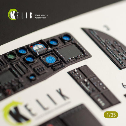 1/35 Kelik HH-60G Pave Hawk interior 3D decals for Kitty Hawk kit K35017
