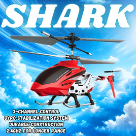 IMEX Shark 3 Channel 2.4Ghz Gyro RC Helicopter - Yellow 1200Y