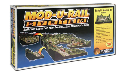 HO Woodland Mod-U-Rail System - Straight Module Kit ST4801
