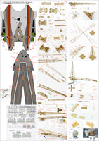 1/350 Pontos Model IJN Musashi 1944 Detail Up Set Advanced Hinoki Tone Deck 37025FN