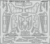 1/72 Eduard TBM-3 folded wings Photo Etch 72747