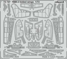 1/72 Eduard TBM-3 folded wings Photo Etch 72747