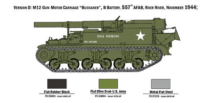 1/72 Italeri M12 Gun Motor Carriage 7076