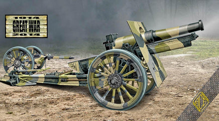 1/72 ACE Model US 155mm Howitzer Model of 1918 (Wooden Wheels) 72544
