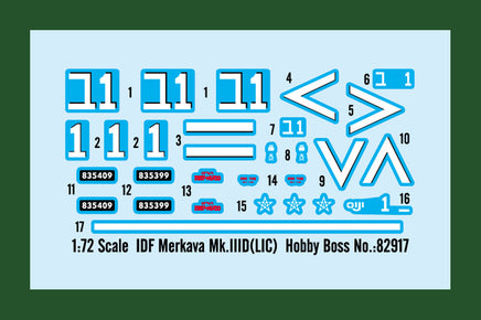 1/72 Hobby Boss IDF Merkava Mk.IIID (LIC) 82917