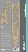 1/350 Pontos Model DKM Bismarck Wooden Deck Set Type T 35003WD1