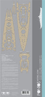 1/350 Pontos Model DKM Tirpitz Wooden Deck Set For Revell 35014WD1