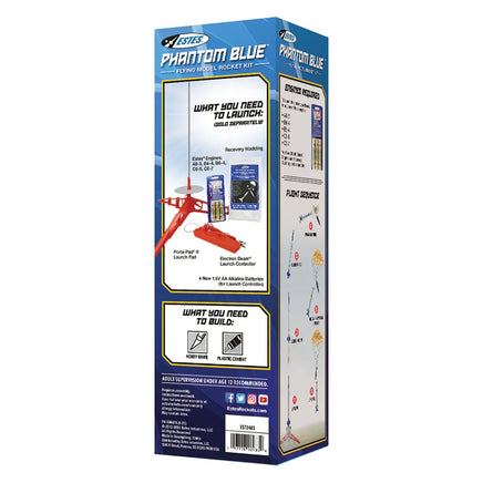 Estes Rockets Phantom Blue 2483 - MPM Hobbies