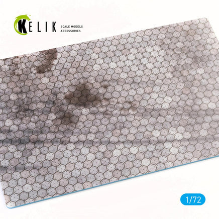 1/72 Kelik Swiss hexagonal concrete parking place Base - Acrylic 3 mm (280 x 180 mm) (170 g) KS72017