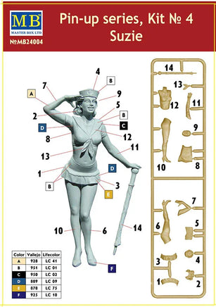 1/24 Master Box Pin-Up Series Kit No. 4. Suzie 24004