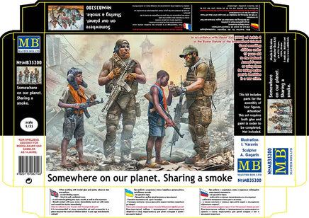 1/35 Master Box Somewhere On Our Planet. Sharing A Smoke 35200