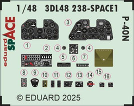 1/48 Eduard P-40N Space 3DL48238