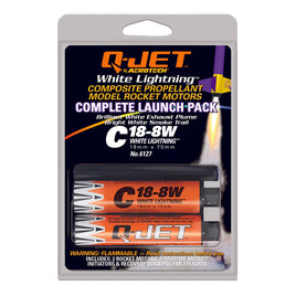 Quest Q-Jet C18-8W White Lightning Complete 2-Motor Launch Pack - Q6127