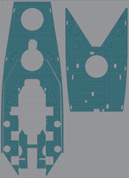 1/350 Pontos Model USS BB-60 Alabama Wooden Deck Set Type 1 35026WD1