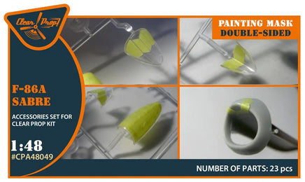 1/48 Clear Prop F-86A Double-Sided Painting Mask (CP) 48049