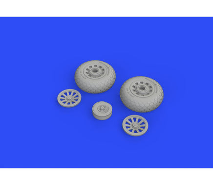 1/48 Eduard P-51D Wheels w/Oval Tread for EDU (Resin) 648503