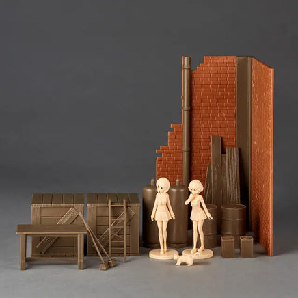 Kaiyodo ARTPLA Girls & Panzer Final Chapter Garage Set [A] AP035