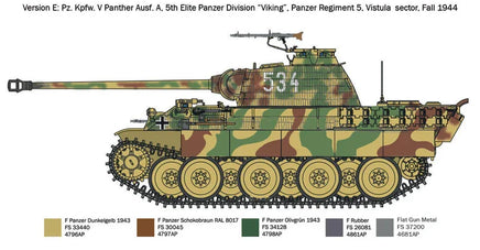 1/72 Italeri Pz. Kpfw. V Panther Ausf. A Sd. Kfz. 171 7018
