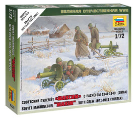 1/72 Zvezda Soviet Machine-Gun with Crew (Winter Uniform) 6220
