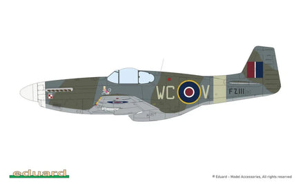 1/48 Eduard P-51B/C Mustang w/ Dorsal Fin Plastic Model Kit 82108