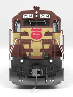 HO Broadway Ltd EMD SD45 WC 7522 Maroon & Yellow Paragon4 Sound/DC/DCC 9825