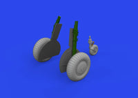 1/48 Eduard Bf 108 regular wheels LooKplus for EDUARD 644276