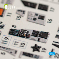 1/72 Kelik Blackburn Buccaneer S.2C interior 3D decals for Airfix kit K72044