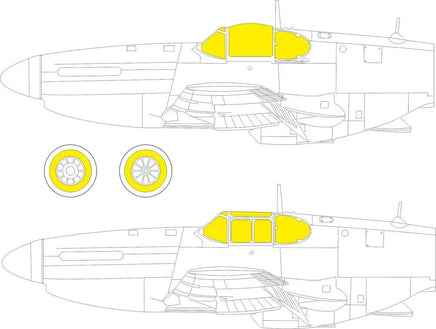 1/72 Eduard Paint Mask for ARMA HOBBY P-51B/C CX620