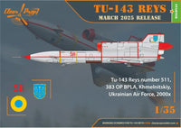 1/35 Clear Prop Tu-143 Reys Television Reconnaissance 3506