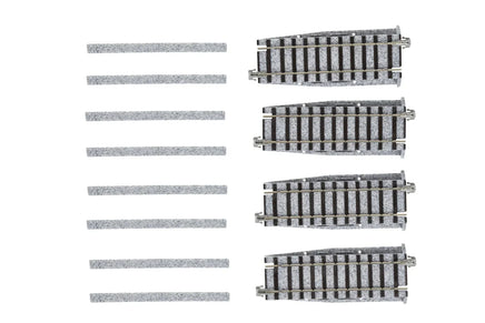 HO Kato 97mm (3.8") Length Adjustment Straight Track (#6) [4pcs] 2192
