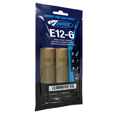 Estes Rockets E12-6 Engines 10030 - MPM Hobbies