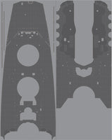 1/350 Pontos Model IJN Yamato Wooden Deck Set 1945 (Coal Black New Tool) 35030WD1