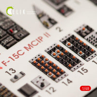 1/48 Kelik F-15C MSIP II Eagle interior 3D decals for GWH kit K48044