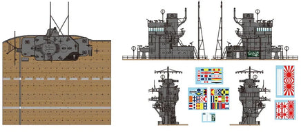 1/35 Border Model Akagi Bridge w/Flight Deck and Nakajima B5N2 Kate Combo BSF001
