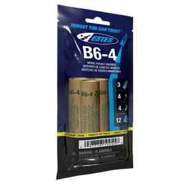 Estes Rockets B6-4 Engine Flight Pack 010055