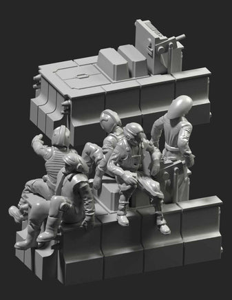 Green Strawberry Combo Pack Hangar Transporter with Crew FP07