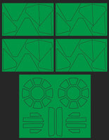 Green Strawberry Tie Fighter First Order SF Paint Mask AM005