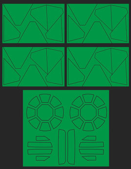 Green Strawberry Tie Fighter First Order SF Paint Mask AM005