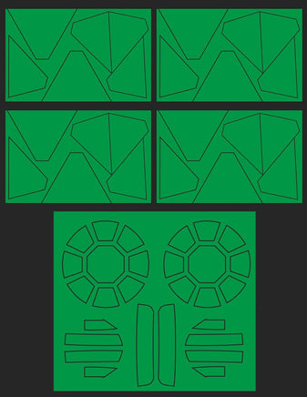 Green Strawberry Tie Fighter First Order SF Paint Mask AM005