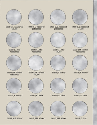 Whitman Coin Folder - Washington Quarters American Women Collection: 2022-2025 (P, D, & S Mints) 4951