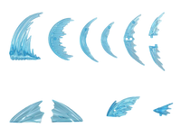 1/144 Bandai Customize Effect (Slash Image Ver.) [Blue] 2531316