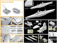 1/350 Dragon Model German Battleship Scharnhorst 1941 1036
