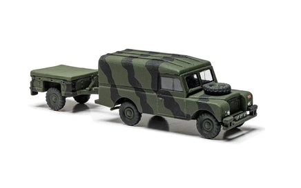 1/76 Airfix WLWB Land Rover Hard Top & Trailer Plastic Model Kit A02324F