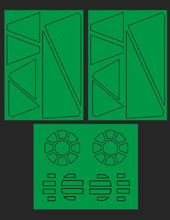 Green Strawberry Tie Striker Paint Mask AM012