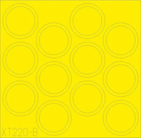 1/35 Eduard TRP T-72A Wheels Paint Mask XT220