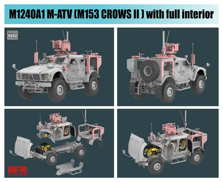 1/35 Ryefield Models M1240A1 M-ATV (M153 Crows II) w/Full Interior 5052