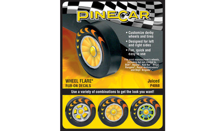 PineCar Juiced Wheel Flare Decal 4068