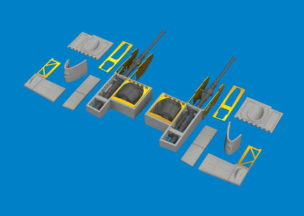 1/48 Eduard A6M5 Type 52 gun bays PRINT Brassin for EDUARD kit 6481095